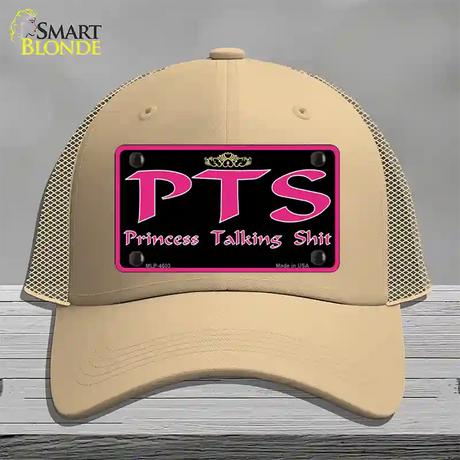 P.T.S. Novelty License Plate Hat Mesh / Khaki