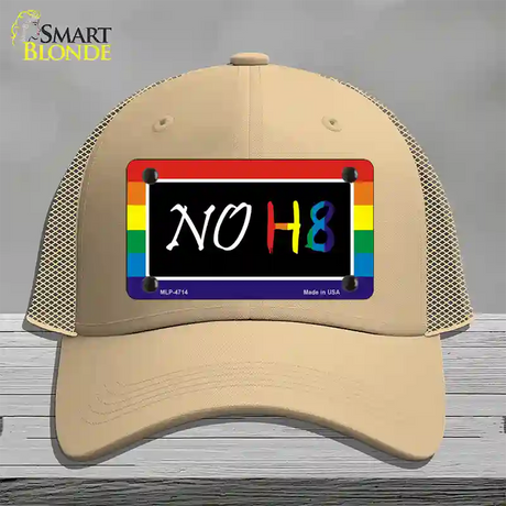 NO H8 Novelty License Plate Hat Mesh / Khaki