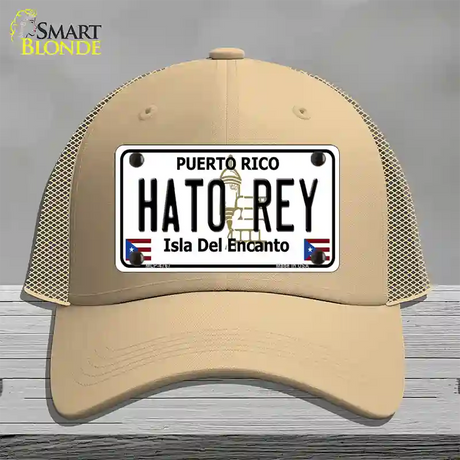 Hato Rey Puerto Rico Novelty License Plate Hat Mesh / Khaki