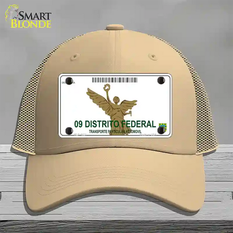 Distrito Federal Mexico Blank Novelty License Plate Hat Mesh / Khaki