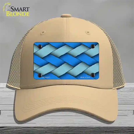 Weave Blue Novelty License Plate Hat Mesh / Khaki