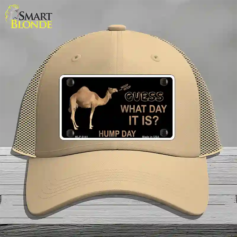 It Is Hump Day Novelty License Plate Hat Mesh / Khaki