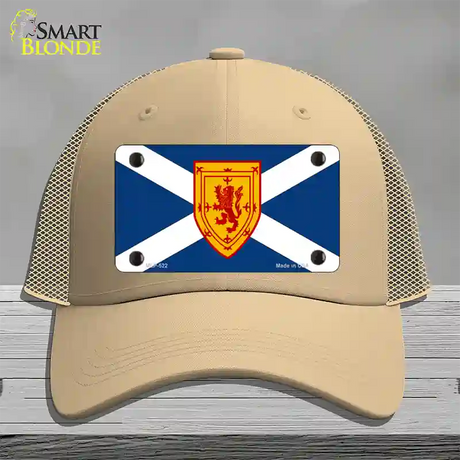 Scotland St Andrews Flag Novelty License Plate Hat Mesh / Khaki