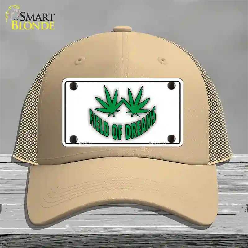 Field of Dreams Novelty License Plate Hat Mesh / Khaki