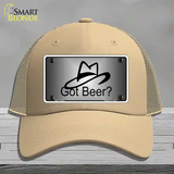 Got Beer Novelty License Plate Hat Mesh / Khaki