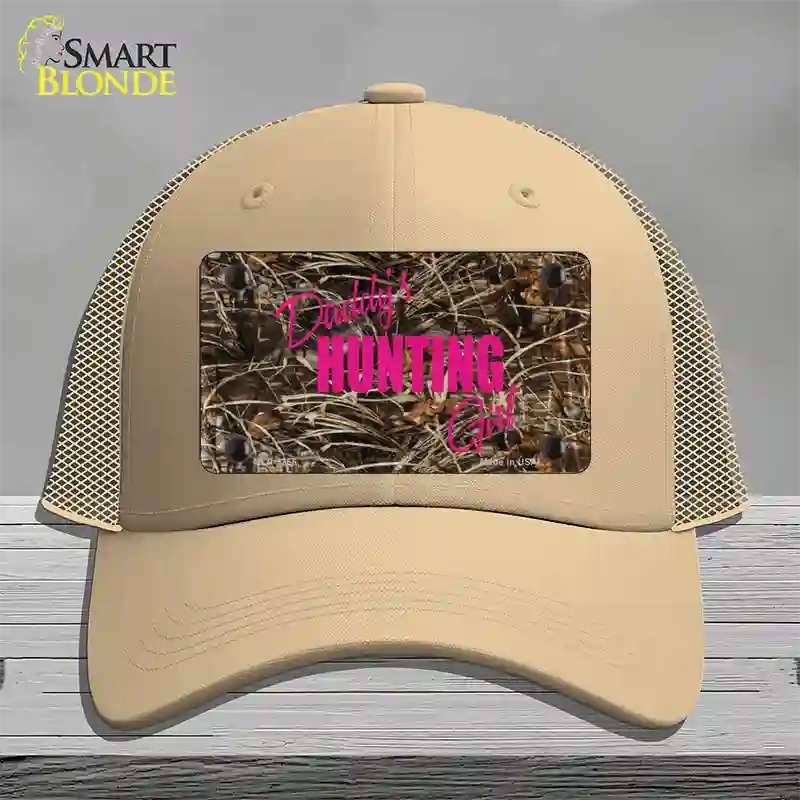 Daddys Hunting Girl Novelty License Plate Hat Mesh / Khaki