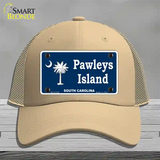 Pawleys Island Novelty License Plate Hat Mesh / Khaki