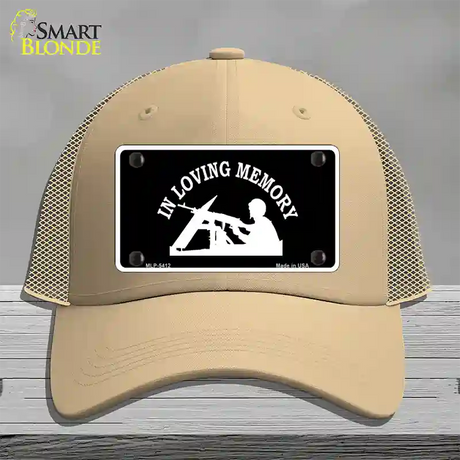 In Loving Memory Lookout Novelty License Plate Hat Mesh / Khaki