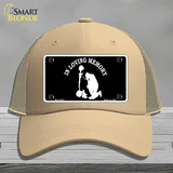 In Loving Memory Kneeling Novelty License Plate Hat Mesh / Khaki