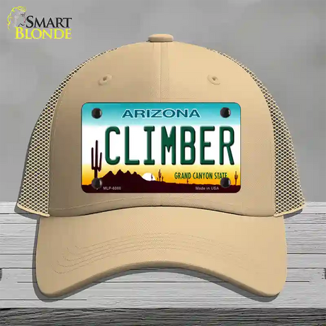 Arizona Climber Novelty License Plate Hat Mesh / Khaki