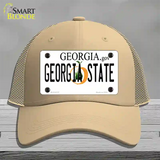 Georgia State Novelty License Plate Hat Mesh / Khaki