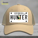 Hunter Georgia Novelty License Plate Hat Mesh / Khaki