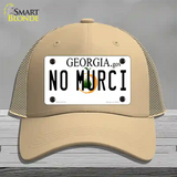 No Murci Georgia Novelty License Plate Hat Mesh / Khaki