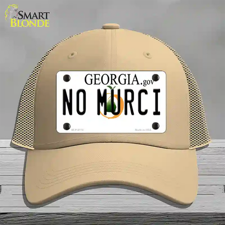 No Murci Georgia Novelty License Plate Hat Mesh / Khaki