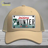 Hunter Louisiana Novelty License Plate Hat Mesh / Khaki