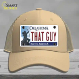 That Guy Oklahoma Novelty License Plate Hat Mesh / Khaki