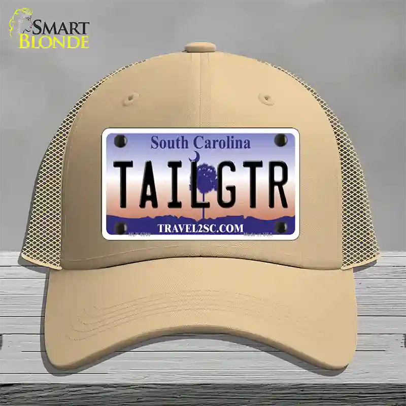 Tailgter South Carolina Novelty License Plate Hat Mesh / Khaki