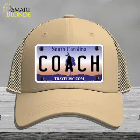 Coach South Carolina Novelty License Plate Hat Mesh / Khaki