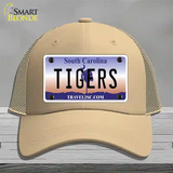 Tigers South Carolina Novelty License Plate Hat Mesh / Khaki