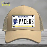 Pacers Indiana Novelty License Plate Hat Mesh / Khaki