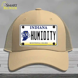 Humidity Indiana Novelty License Plate Hat Mesh / Khaki