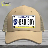 Bad Boy Indiana Novelty License Plate Hat Mesh / Khaki