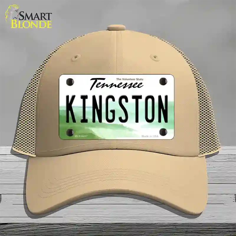 Kingston Tennessee Novelty License Plate Hat Mesh / Khaki