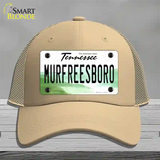 Murfreesboro Tennessee Novelty License Plate Hat Mesh / Khaki