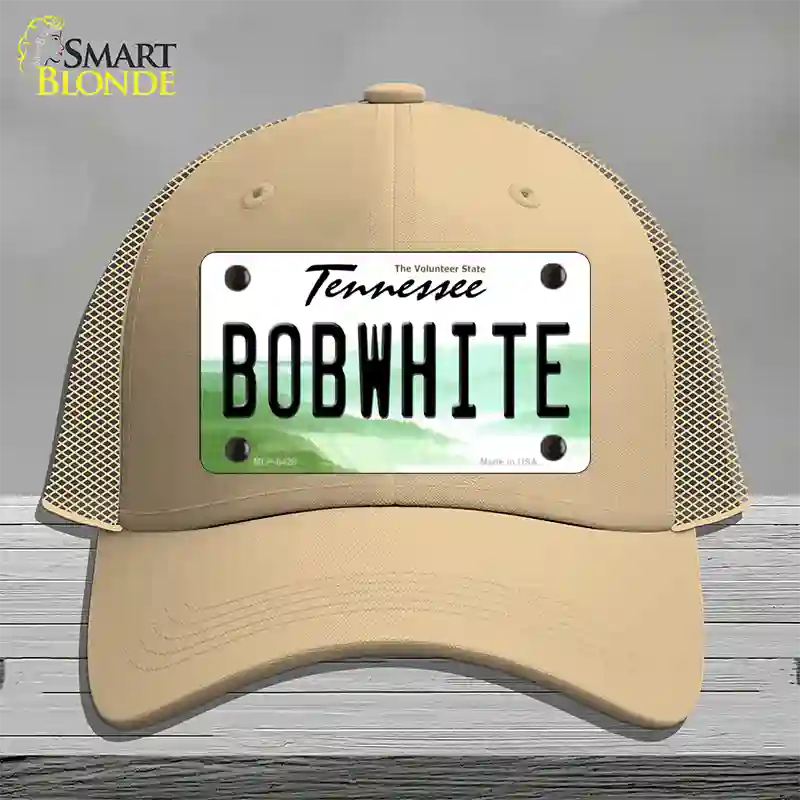 Bobwhite Tennessee Novelty License Plate Hat Mesh / Khaki