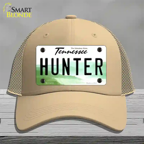 Hunter Tennessee Novelty License Plate Hat Mesh / Khaki