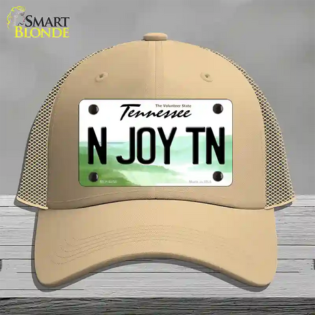 N Joy Tennessee Novelty License Plate Hat Mesh / Khaki