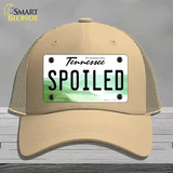 Spoiled Tennessee Novelty License Plate Hat Mesh / Khaki