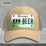 MMM Beer Tennessee Novelty License Plate Hat Mesh / Khaki