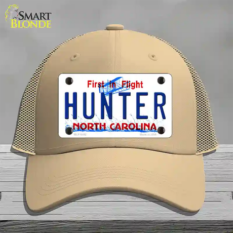 Hunter North Carolina Novelty License Plate Hat Mesh / Khaki