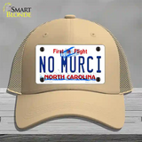 No Murci North Carolina Novelty License Plate Hat Mesh / Khaki