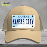 Kansas City Novelty License Plate Hat Mesh / Khaki