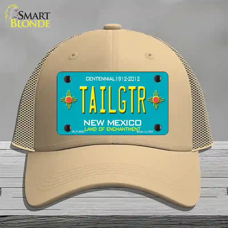 Tailgtr New Mexico Novelty License Plate Hat Mesh / Khaki