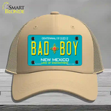 Bad Boy New Mexico Novelty License Plate Hat Mesh / Khaki