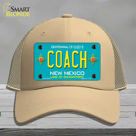 Coach New Mexico Novelty License Plate Hat Mesh / Khaki