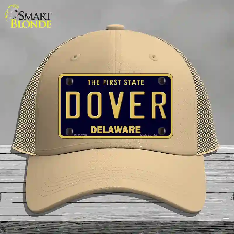 Delaware Novelty License Plate Hat Mesh / Khaki