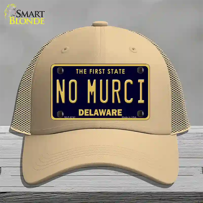 No Murci Delaware Novelty License Plate Hat Mesh / Khaki