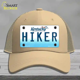 Hiker Kentucky Novelty License Plate Hat Mesh / Khaki