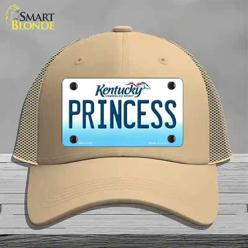 Princess Kentucky Novelty License Plate Hat Mesh / Khaki