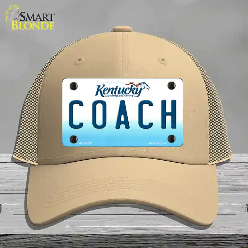 Coach Kentucky Novelty License Plate Hat Mesh / Khaki