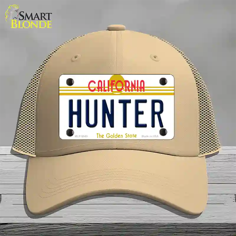 Hunter California Novelty License Plate Hat Mesh / Khaki