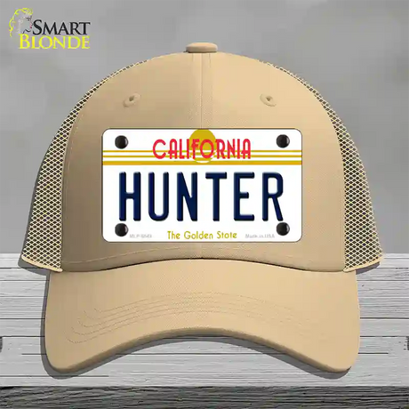 Hunter California Novelty License Plate Hat Mesh / Khaki