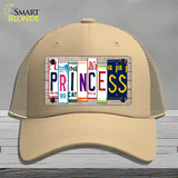 Princess License Plate Art Wood Novelty License Plate Hat Mesh / Khaki