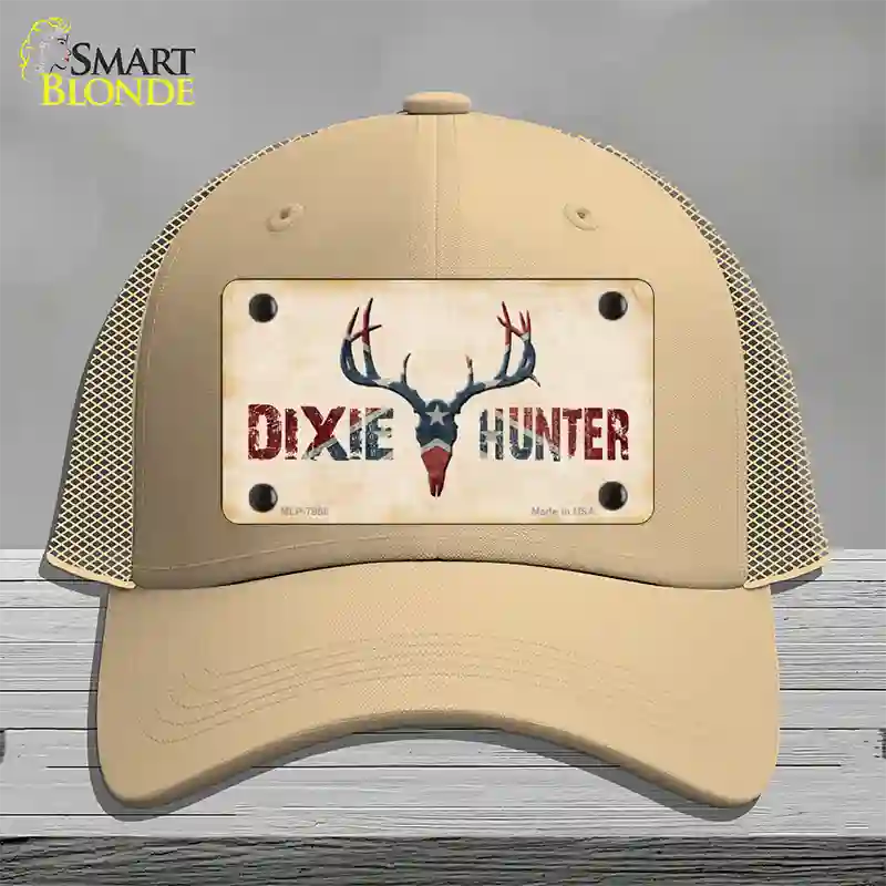 Dixie Hunter Novelty License Plate Hat Mesh / Khaki