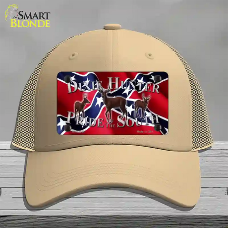 Pride Of The South Novelty License Plate Hat Mesh / Khaki