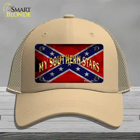 My Southern Stars Novelty License Plate Hat Mesh / Khaki